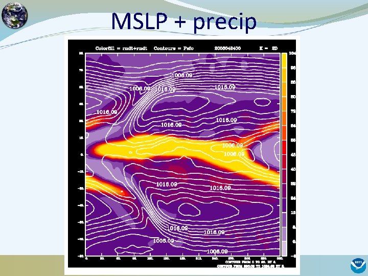 MSLP + precip 