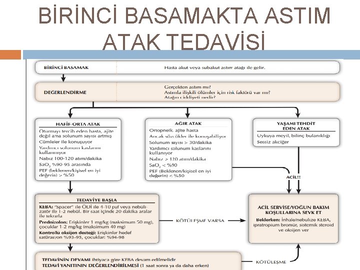 BİRİNCİ BASAMAKTA ASTIM ATAK TEDAVİSİ 