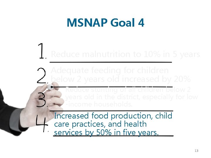 Msnap MultiSectoral Nutrition Action Planning Training Module Unit 3