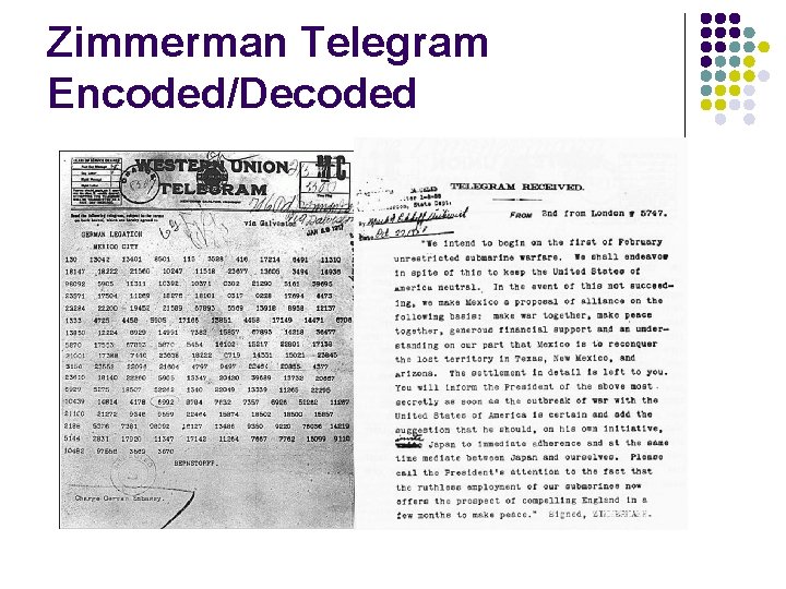 Zimmerman Telegram Encoded/Decoded 