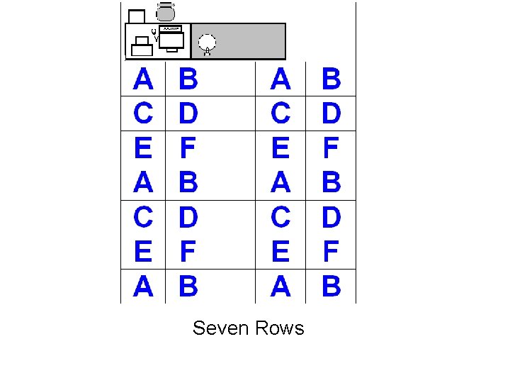 Seven Rows Eight Rows 