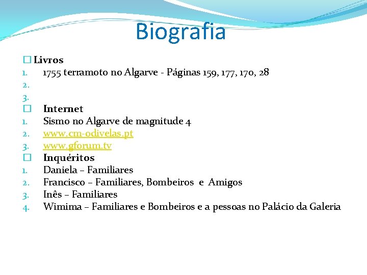 Biografia � Livros 1. 1755 terramoto no Algarve - Páginas 159, 177, 170, 28