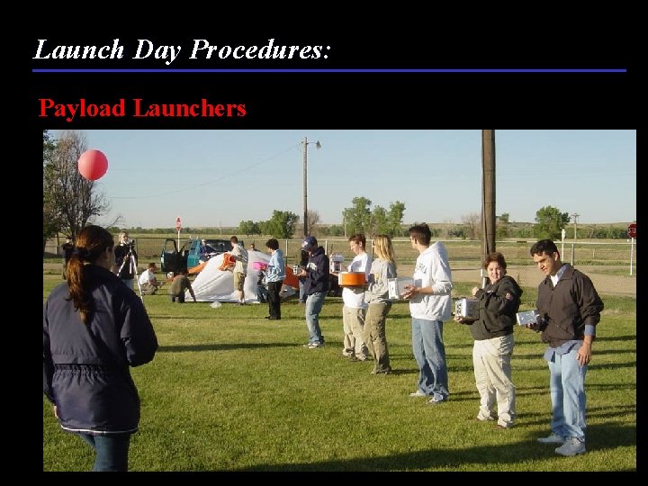 Launch Day Procedures: Payload Launchers 