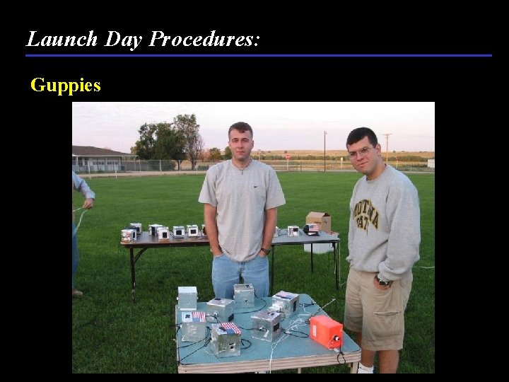 Launch Day Procedures: Guppies 
