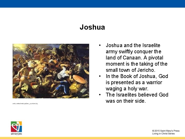 Joshua static. artbible. info/large/jozua_amorieten. jpg • Joshua and the Israelite army swiftly conquer the