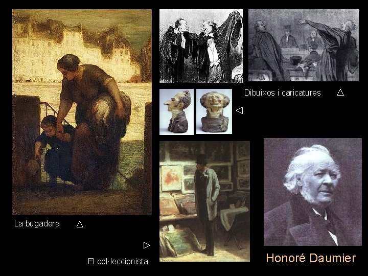 Dibuixos i caricatures La bugadera El col·leccionista Honoré Daumier 