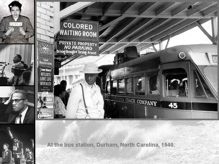 At the bus station, Durham, North Carolina, 1940. 