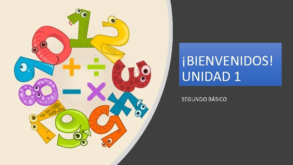 ¡BIENVENIDOS! UNIDAD 1 SEGUNDO BÁSICO 