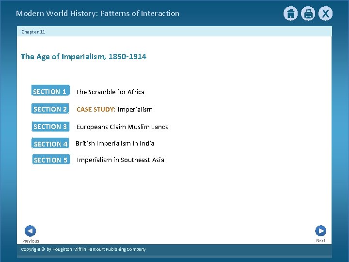 Modern World History: Patterns of Interaction Chapter 11 The Age of Imperialism, 1850 -1914