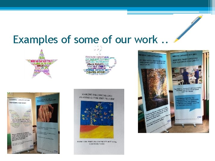 Examples of some of our work. . 