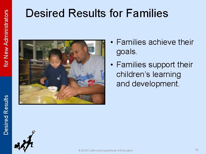  • Families achieve their goals. • Families support their children’s learning and development.