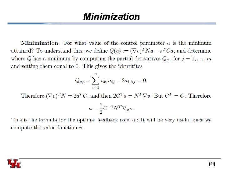 Minimization [31] 