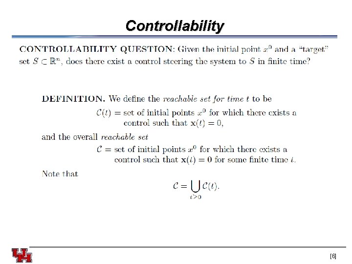 Controllability [6] 