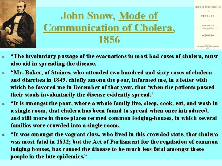 John Snow, Mode of Communication of Cholera, 1856 » “The involuntary passage of the John Snow, Mode of Communication of Cholera, 1856 » “The involuntary passage of the