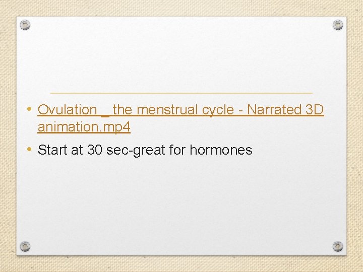  • Ovulation _ the menstrual cycle - Narrated 3 D animation. mp 4