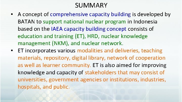 A CONCEPTUAL STUDY ON CAPACITY BUILDING SYSTEM TO