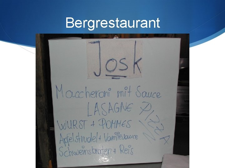 Bergrestaurant 