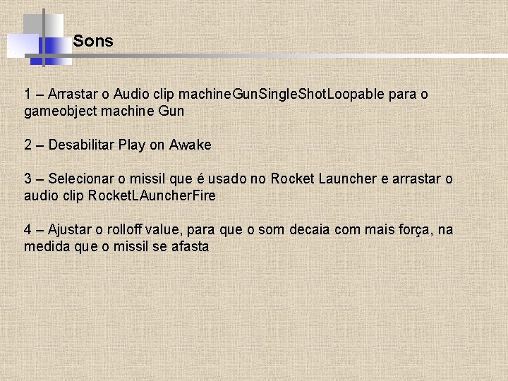 Sons 1 – Arrastar o Audio clip machine. Gun. Single. Shot. Loopable para o