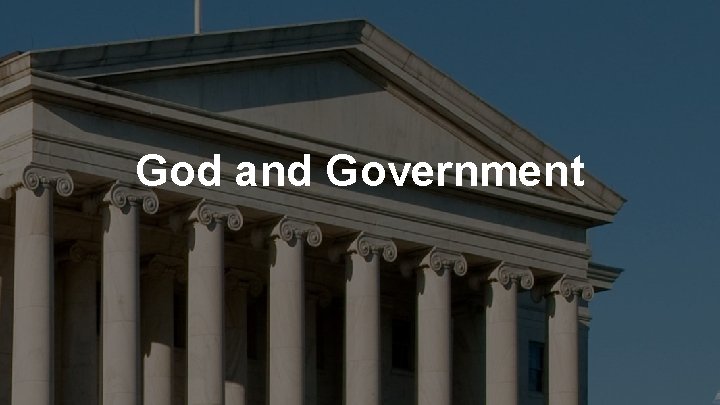 God and Government 