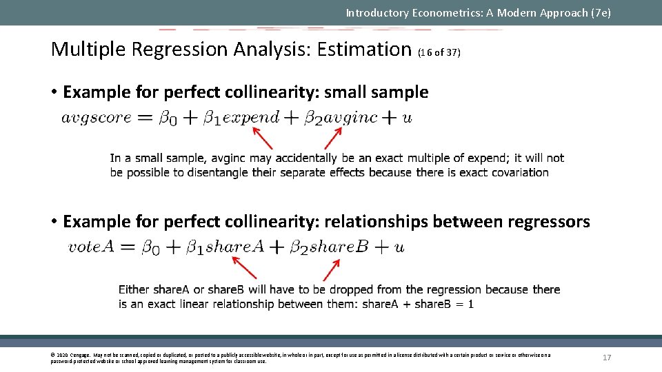 Introductory Econometrics: A Modern Approach (7 e) Multiple Regression Analysis: Estimation (16 of 37)