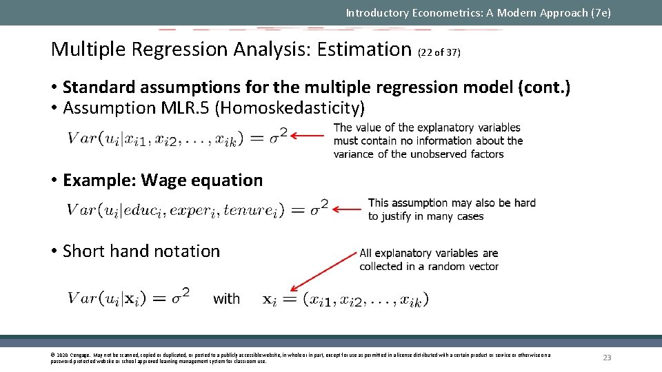 Introductory Econometrics: A Modern Approach (7 e) Multiple Regression Analysis: Estimation (22 of 37)