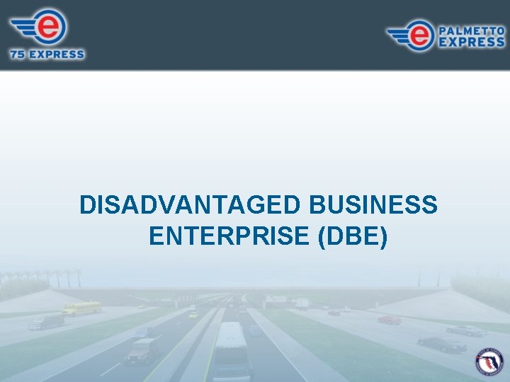 DISADVANTAGED BUSINESS ENTERPRISE (DBE) 