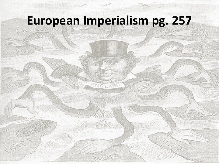 European Imperialism pg. 257 