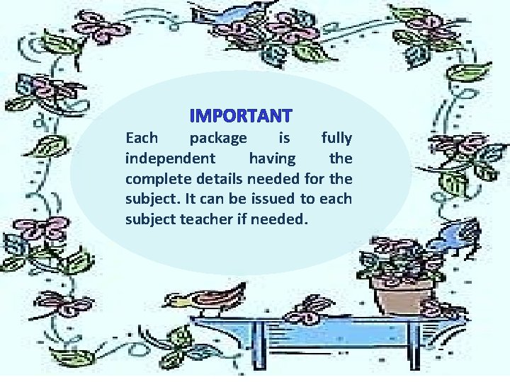 IMPORTANT Each package is fully independent having the complete details needed for the subject.