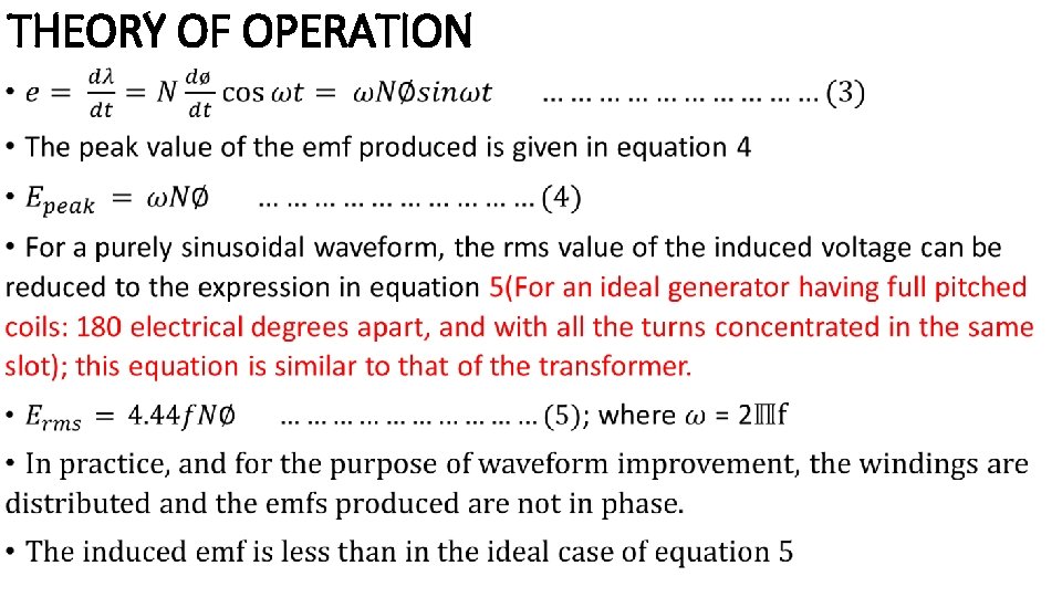 THEORY OF OPERATION • 