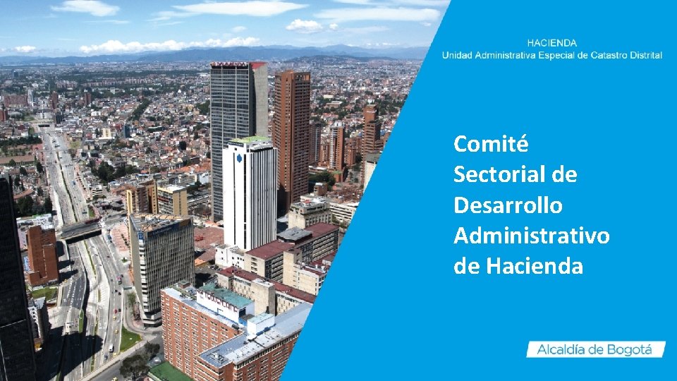Actualización catastral Comité Sectorial de Desarrollo Administrativo de Hacienda 