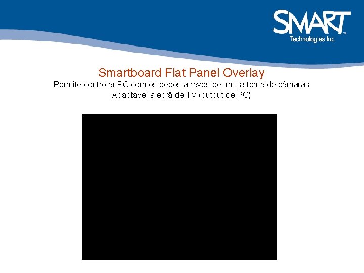 Smartboard Flat Panel Overlay Permite controlar PC com os dedos através de um sistema