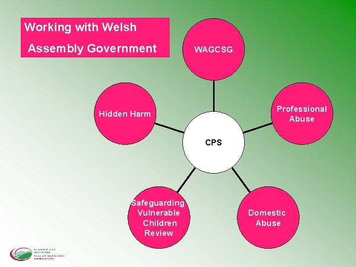 Working with Welsh Assembly Government WAGCSG Professional Abuse Hidden Harm CPS Safeguarding Vulnerable Children