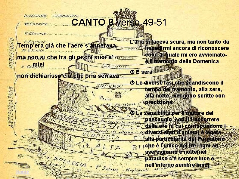 CANTO 8 verso 49 -51 Temp'era già che l'aere s'annerava, ma non si che