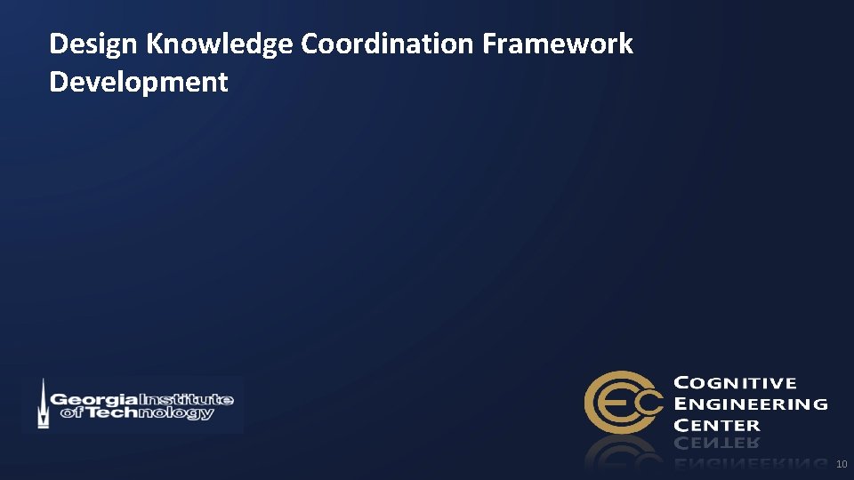 Design Knowledge Coordination Framework Development 10 10 