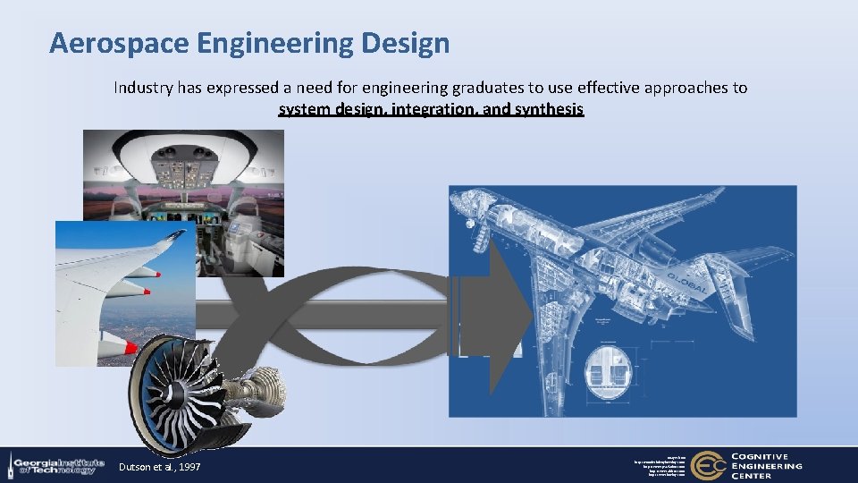 Aerospace Engineering Design Industry has expressed a need for engineering graduates to use effective