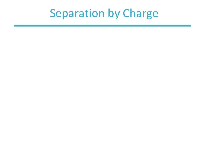 Separation by Charge 