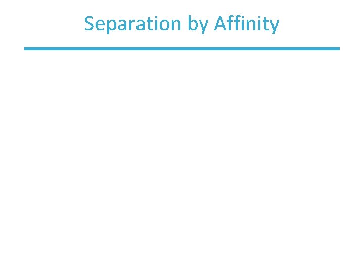 Separation by Affinity 