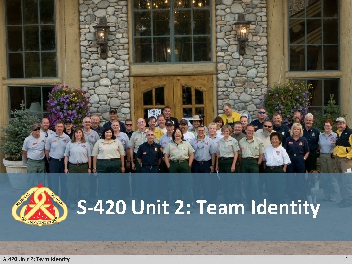 S-420 Unit 2: Team Identity 1 