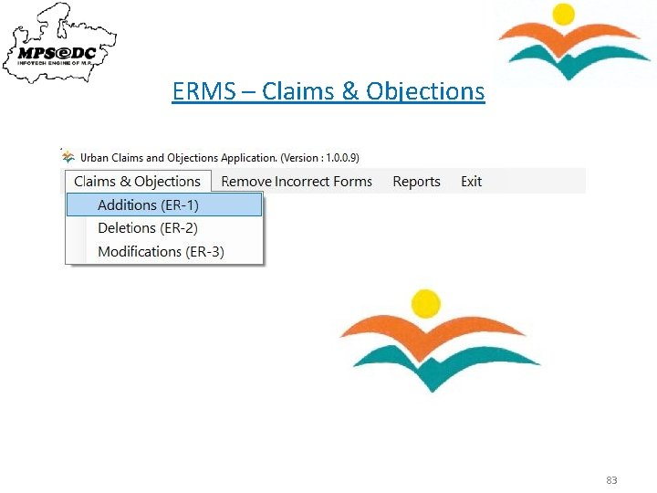 ERMS – Claims & Objections 83 