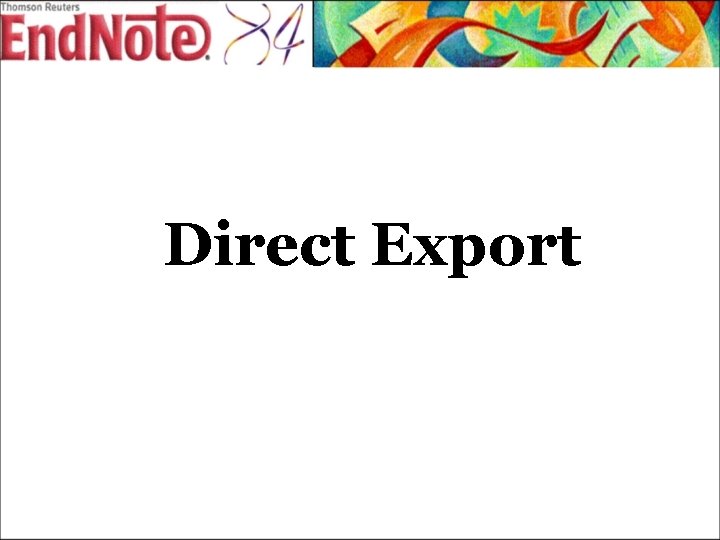 Direct Export 