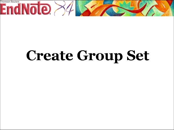 Create Group Set 