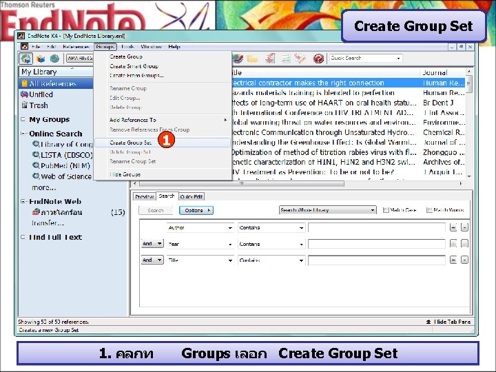 Create Group Set 1 1. คลกท Groups เลอก Create Group Set 