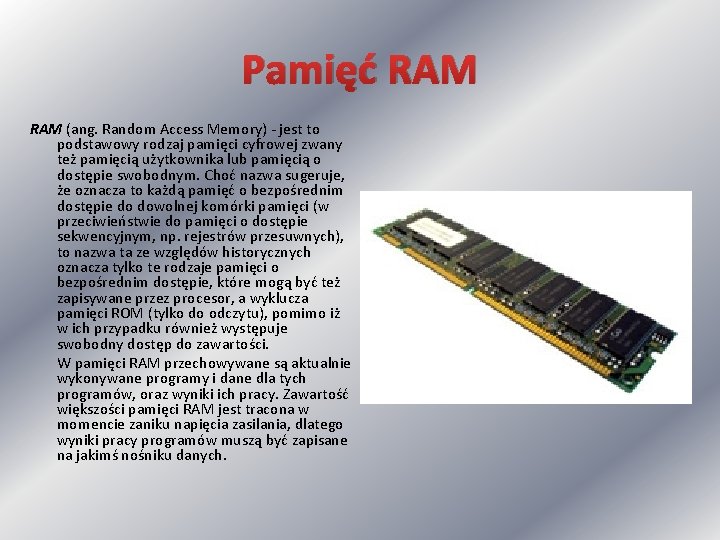 Budowa i dziaanie komputera JEDNOSTKA Co to jest