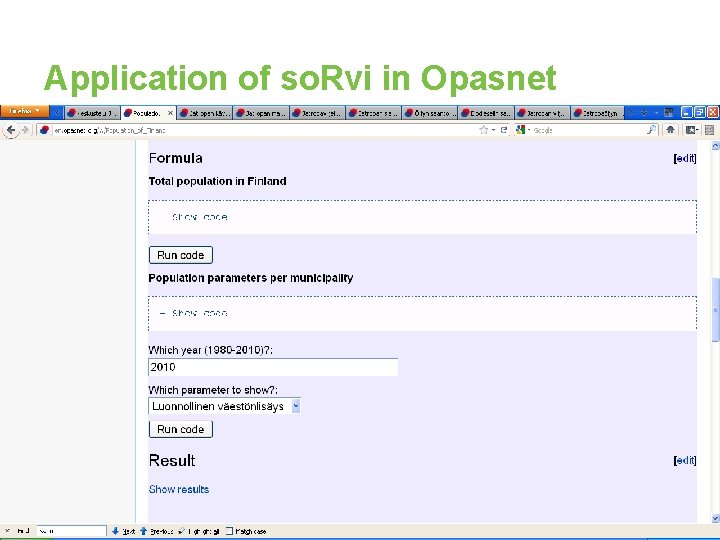 Application of so. Rvi in Opasnet 