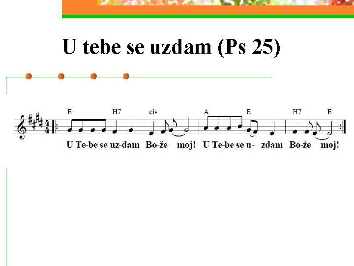 U tebe se uzdam (Ps 25) 