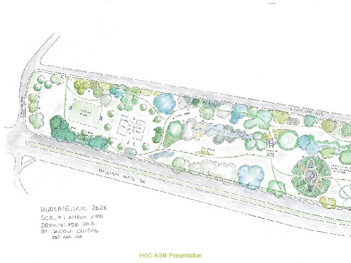 Hurlingham Park – adopt a Park Proposal The 16 design concept HGC AGM Presentation