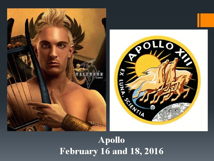 Apollo February 16 and 18, 2016 