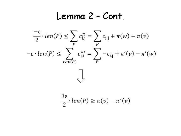 Lemma 2 – Cont. 