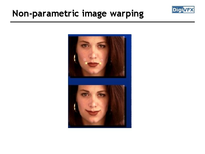 Non-parametric image warping 