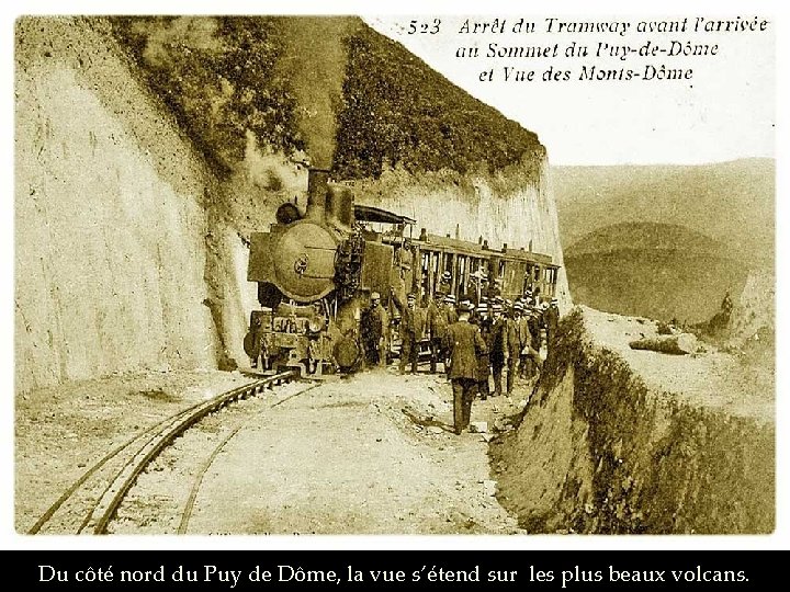 Du côté nord du Puy de Dôme, la vue s’étend sur les plus beaux